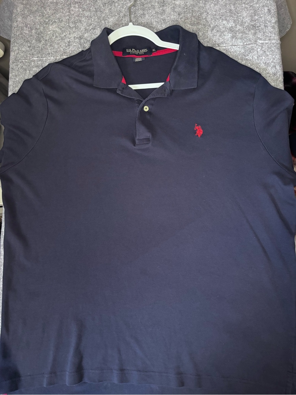 U.S. Polo Assn. Navy Polo with Red Logo